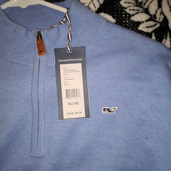 NWT VINEYARD VINES 1/4 ZIP SWEATER - Picture 2 of 4